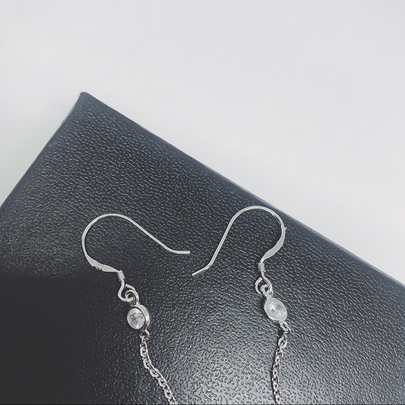 Freshwater Pearl Drop Sterling Silver Earring - Picture 6 of 7